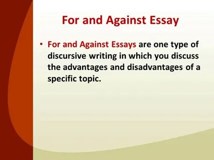 For and against writing