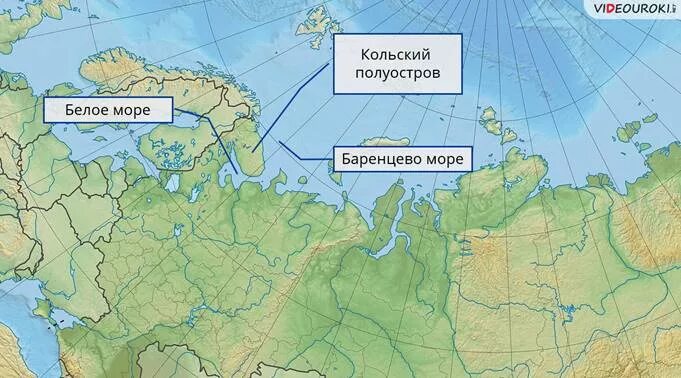 Имеет ли урал выход к морю. Баренцево море на карте России.