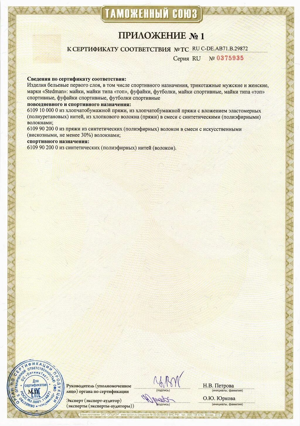 Сертификаты кыргызстана
