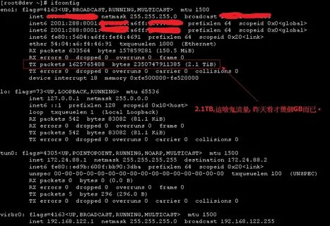 Ifconfig address
