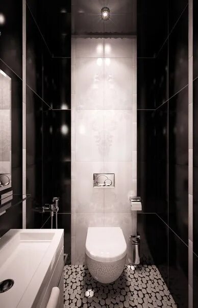 Бело черный туалет фото Modern black and white toilet. Стоковое фото № 26396121, фотограф Сергей Старуш