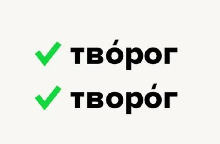 ударение в слове творог как правильно поставить