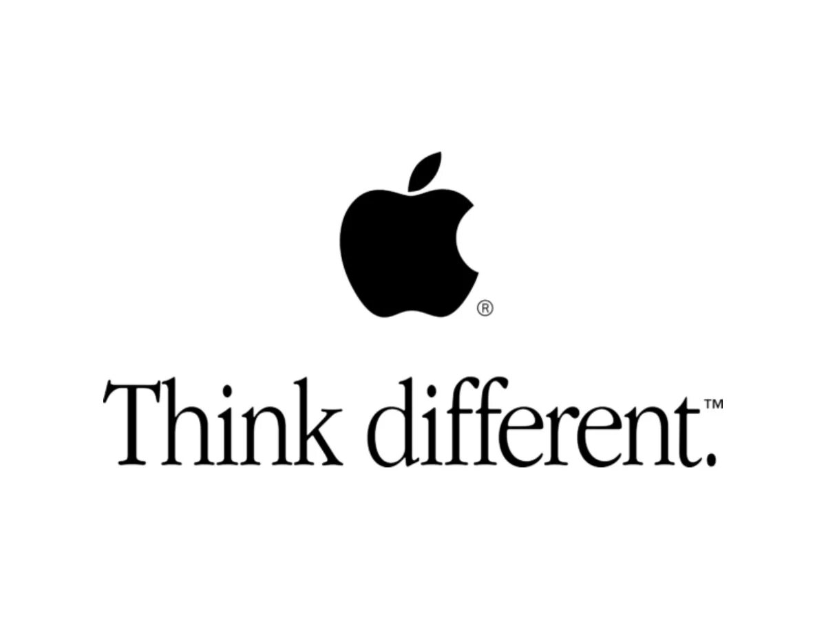 Слоган Apple. Девиз компании Apple. Логотип айфона. Слоган Apple think different.