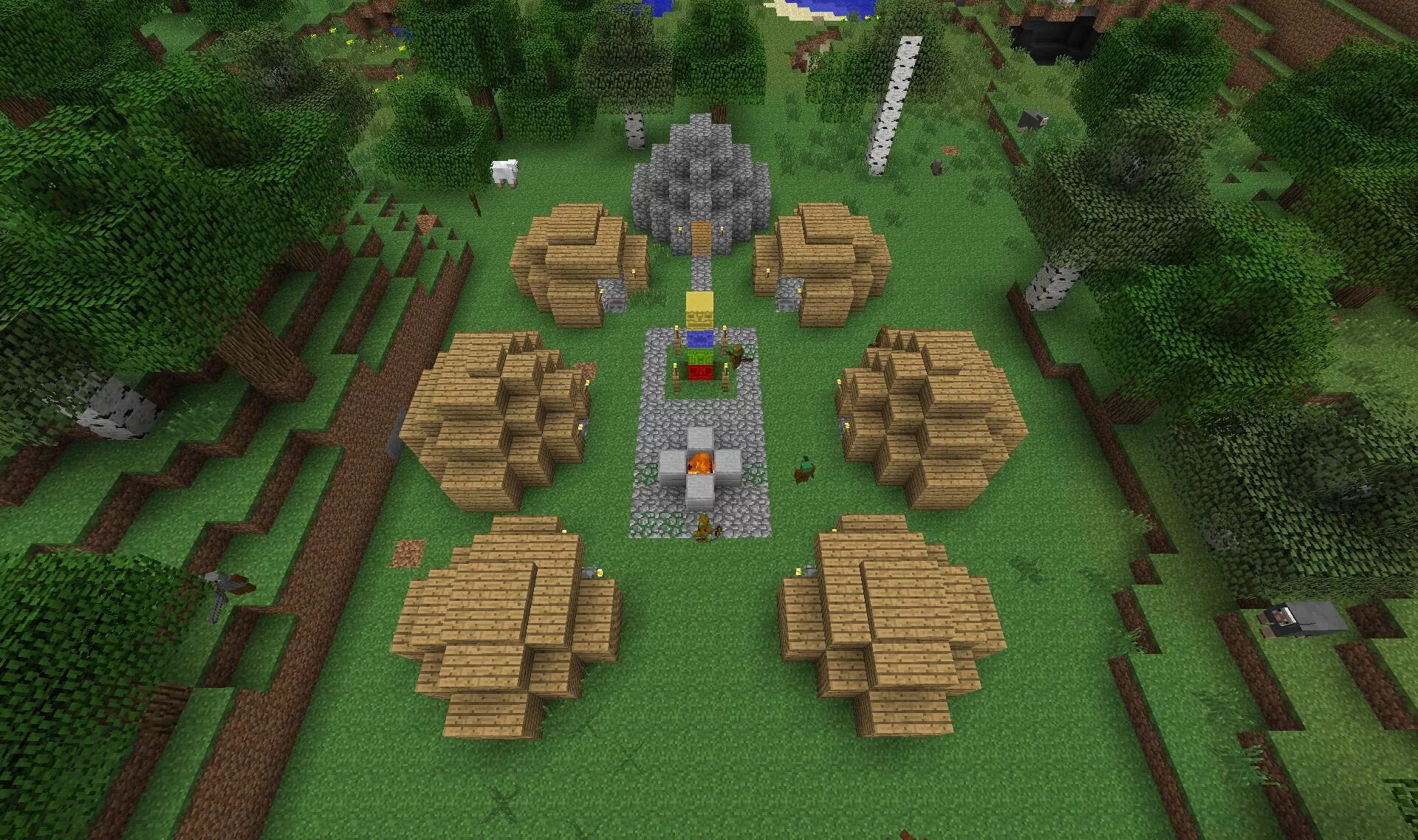 Minecraft мод на деревни