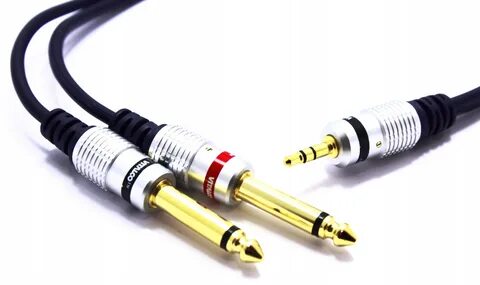 KABEL JACK 3,5 2X WTYK 6,3 MONO VITALCO MK71 1,5M Złącza 2x jack (6,3 mm) -...