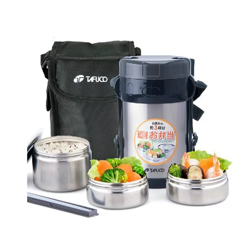 Вакуумный термос для еды Bento. Ланч бокс Stainless Steel Vacuum food Flask. Термос ланч-бокс food Jar 2,4 л 68921. Lunch Box нержавеющая сталь.
