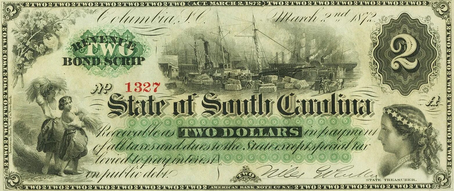 Доллары Конфедерации. США доллары 19 века. Банкноты США времен гражданской войны.