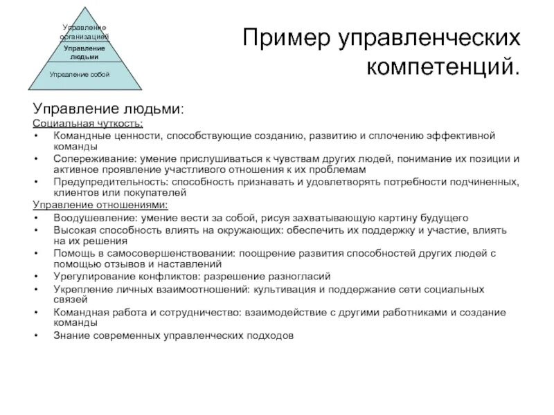 Компетенции управления людьми