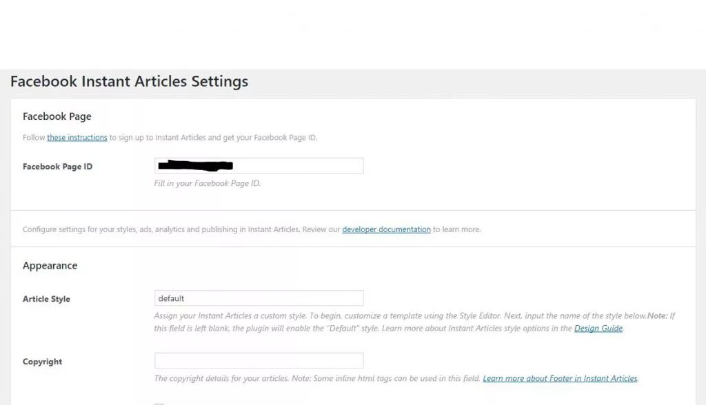 Account articles. Instant articles настройка. дефолтный это кто. styles of articles.
