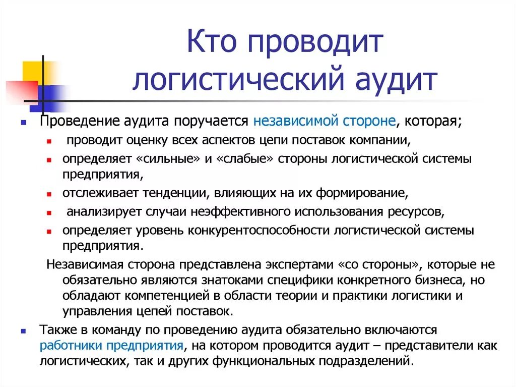 Кто организовал 1 2. Процедура логистического аудита. Методика проведения логистического аудита. Логистический аудит схема. Проведение аудита логистической системы.