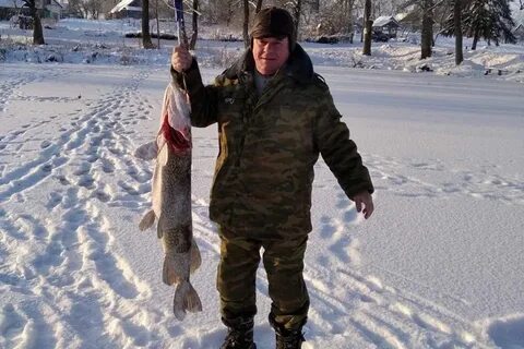 Рыбак поймал леща щуку