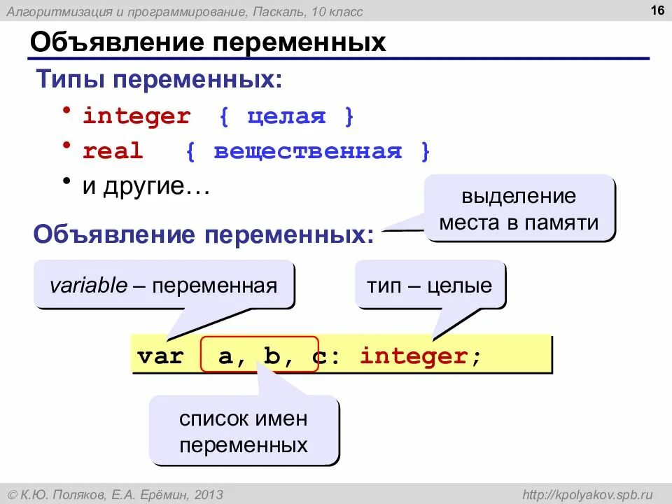 Язык программирования 10 класс. Объявление переменных паскаль. план программирования паскаль. типы переменных в языке программирования какие. как писать программы в паскале 10 класс.