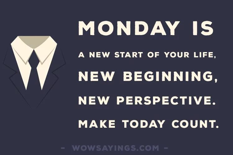 New week new beginning