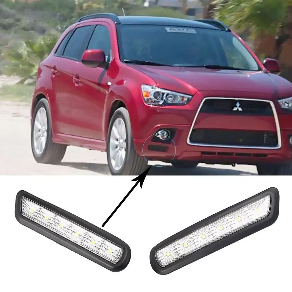 Дхо асх. ДХО Мицубиси АСХ 2010. Ходовые огни Mitsubishi ASX 2010. Led огни Mitsubishi ASX 3017. ДХО для Mitsubishi ASX 2018.