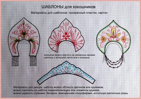 Сделать кокошник своими руками пошаговая инструкция