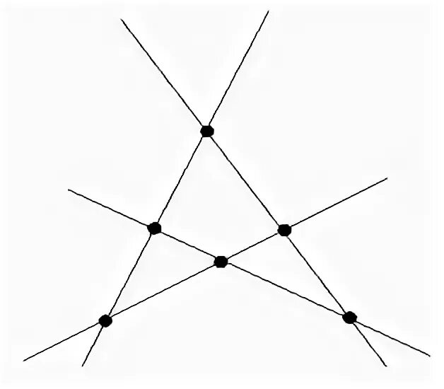 Расположить 6 точек на 4 прямых. Расположить 6 точек на 4 прямых чтобы на каждой прямой было по 3 точки. 6 Точек на 4 прямых на каждой прямой. Расположи 6 точек на четырех прямых так. На каждой прямой поставь точку