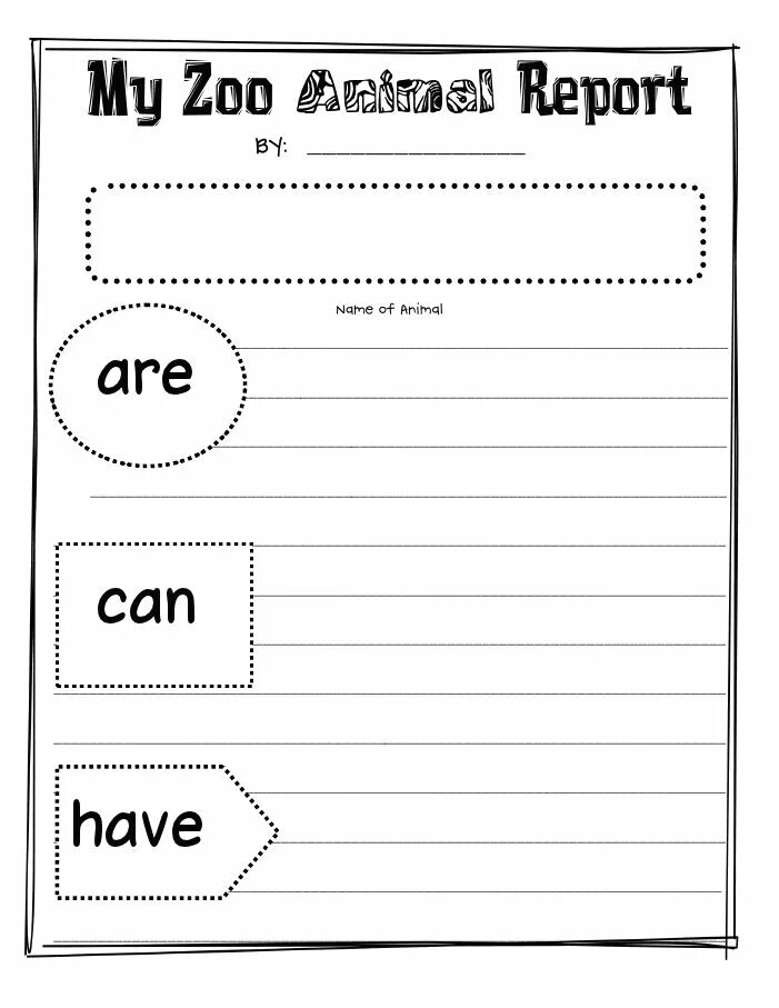 I write my report. Animal report. dear zoo worksheets for kids. writing a report. zoo writing.