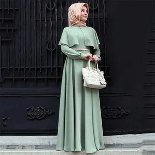 Длинное платье с рукавами мусульманское