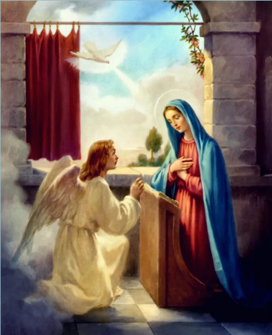 Явление ангела деве Марии Благовещение. Явилась божья матерь