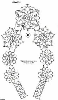 Украшения крючком со схемой