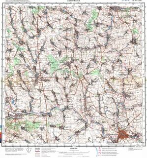 Топографическая карта масштаб 1 200000