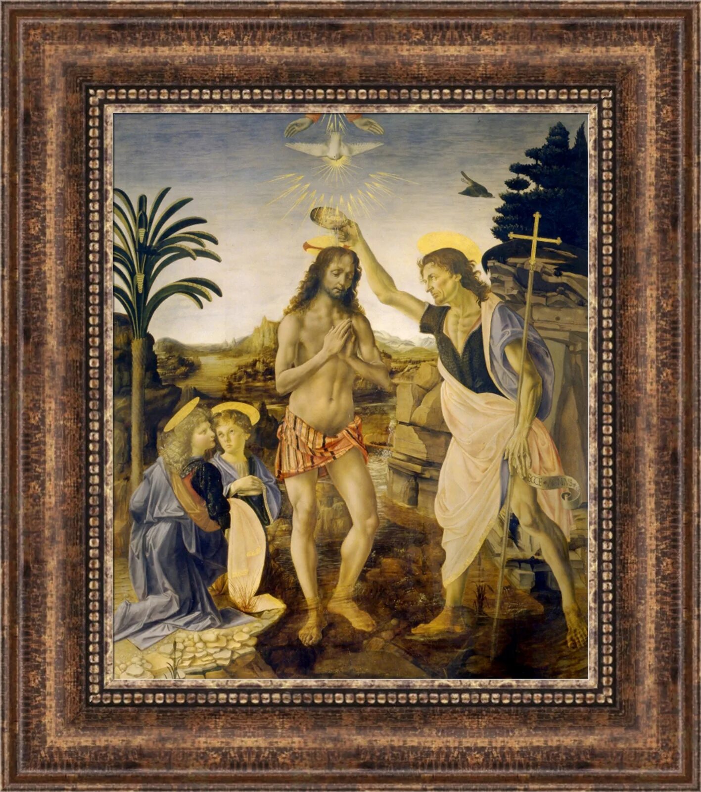 крещение христа вероккьо. крещение леонардо да винчи. картина крещение христа вероккьо. крещение христа. картина крещение христа леонардо да винчи.