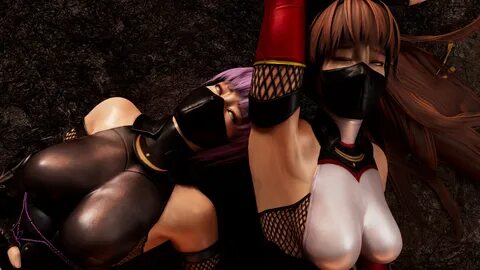 ayane (doa), kasumi (doa), dead or alive, dead or alive 5, ahe gao, defeate...