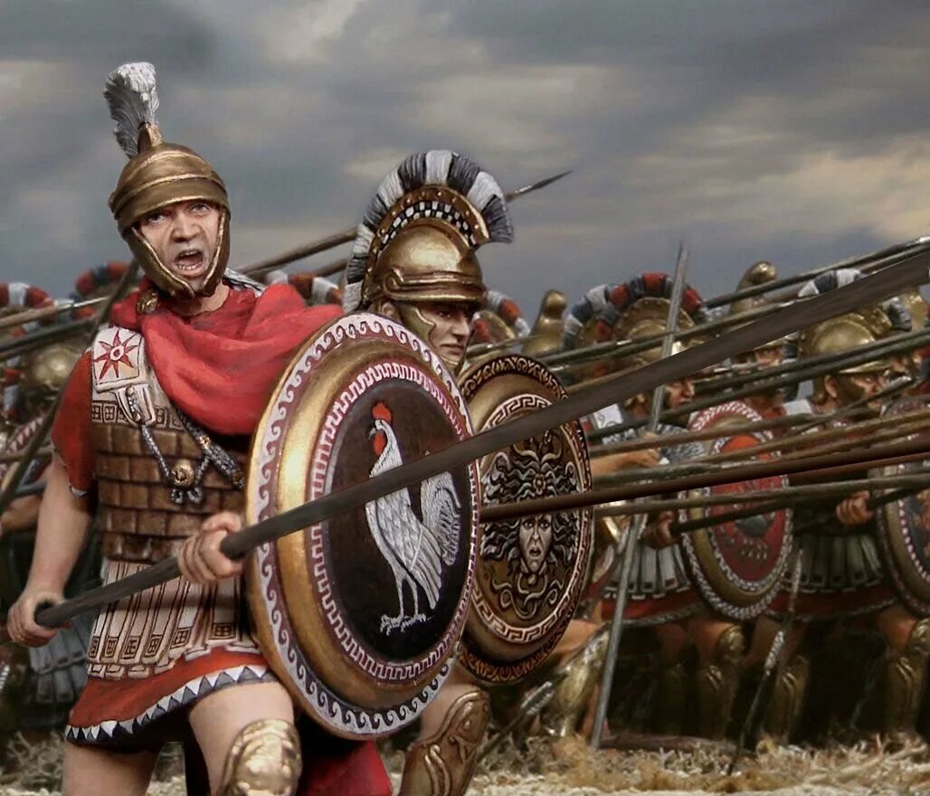 Римский Легион и Гоплиты. После победы над македонией римляне