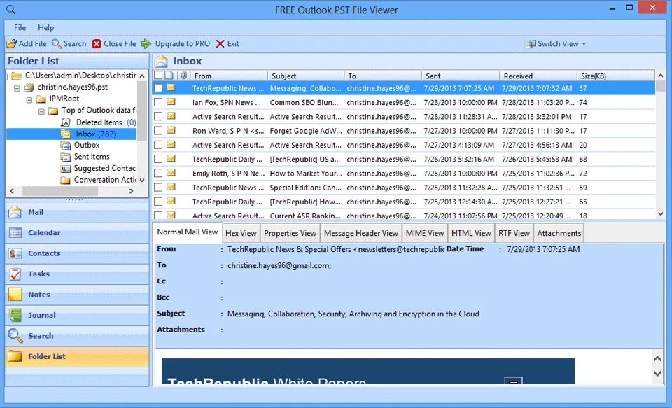 Outlook file. Pst file. pst viewer. outlook pst files. file viewer.