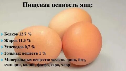 Белки в 100 граммах яиц куриных