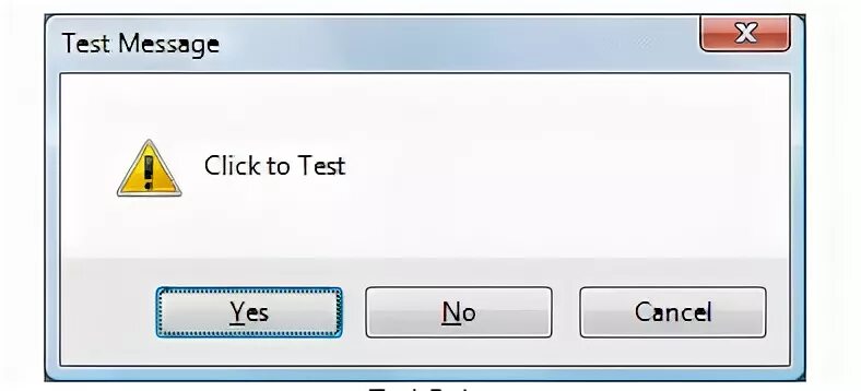 Tests message