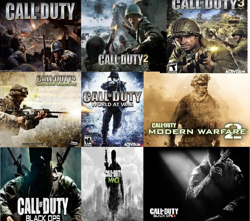 Call of Duty 1 Постер. Call of Duty all games.