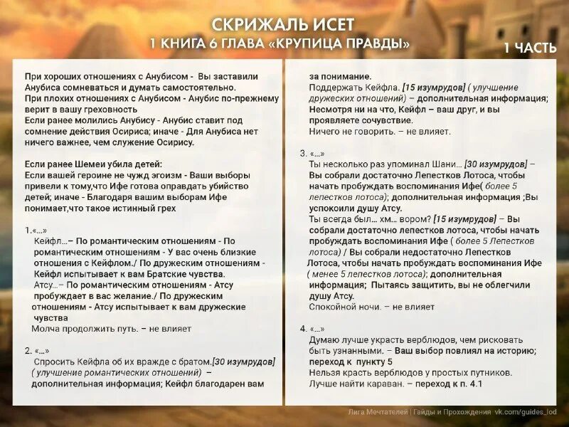 лига мечтателей гайды скрижаль