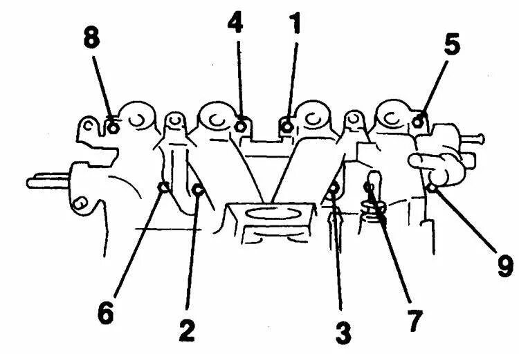 Протяжка впускного коллектора 2114. Схема затяжки коллектора ВАЗ 2108. Порядок затяжки впускного коллектора. Схема затяжки коллектора ВАЗ 2114. Протяжка коллектора