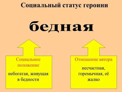 Социальное положение лизы