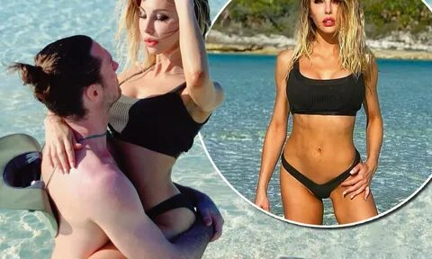 Chloe Lattanzi strips down to a bikini for steamy beach snap with fiancé Ja...
