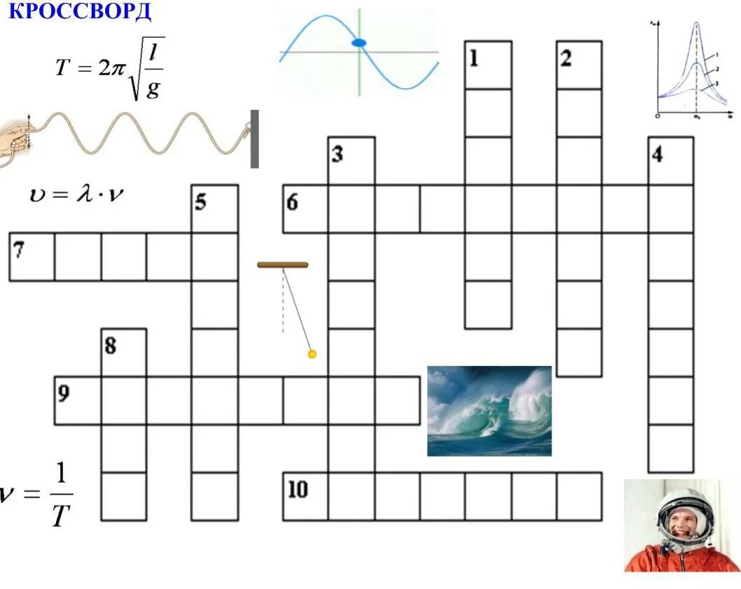 Кроссворд по физике.