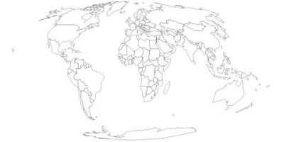 политическая карта мира контурная карта