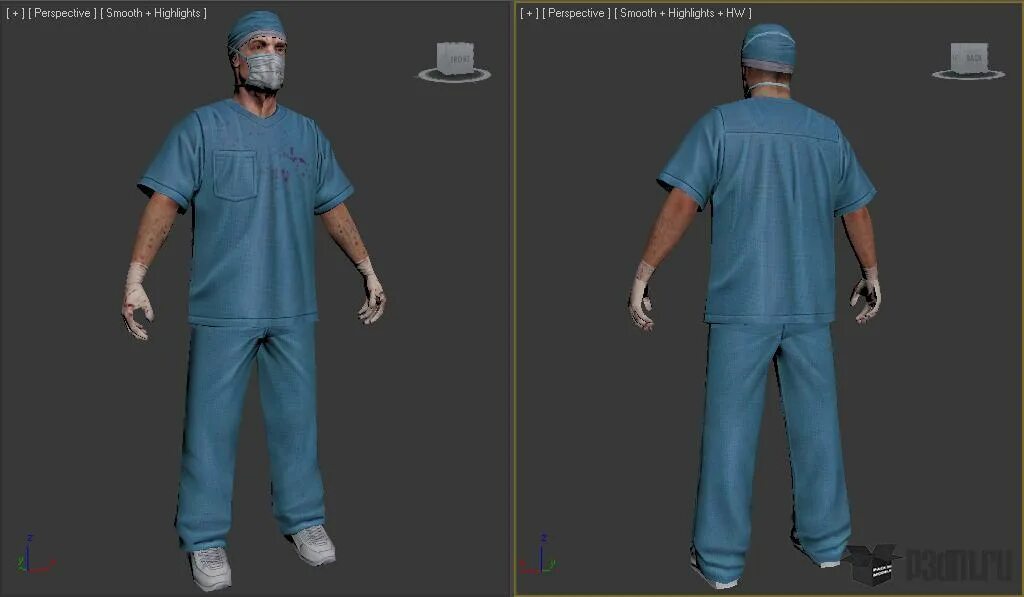 Как получить скин доктора. 3д моделька доктор. 3d модель хирург. скин врача. врач 3д модель.