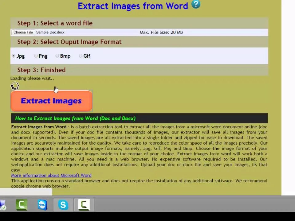 Image extractor. Image extractor