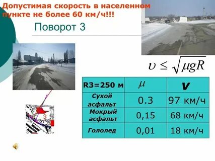 Скорость поворота это