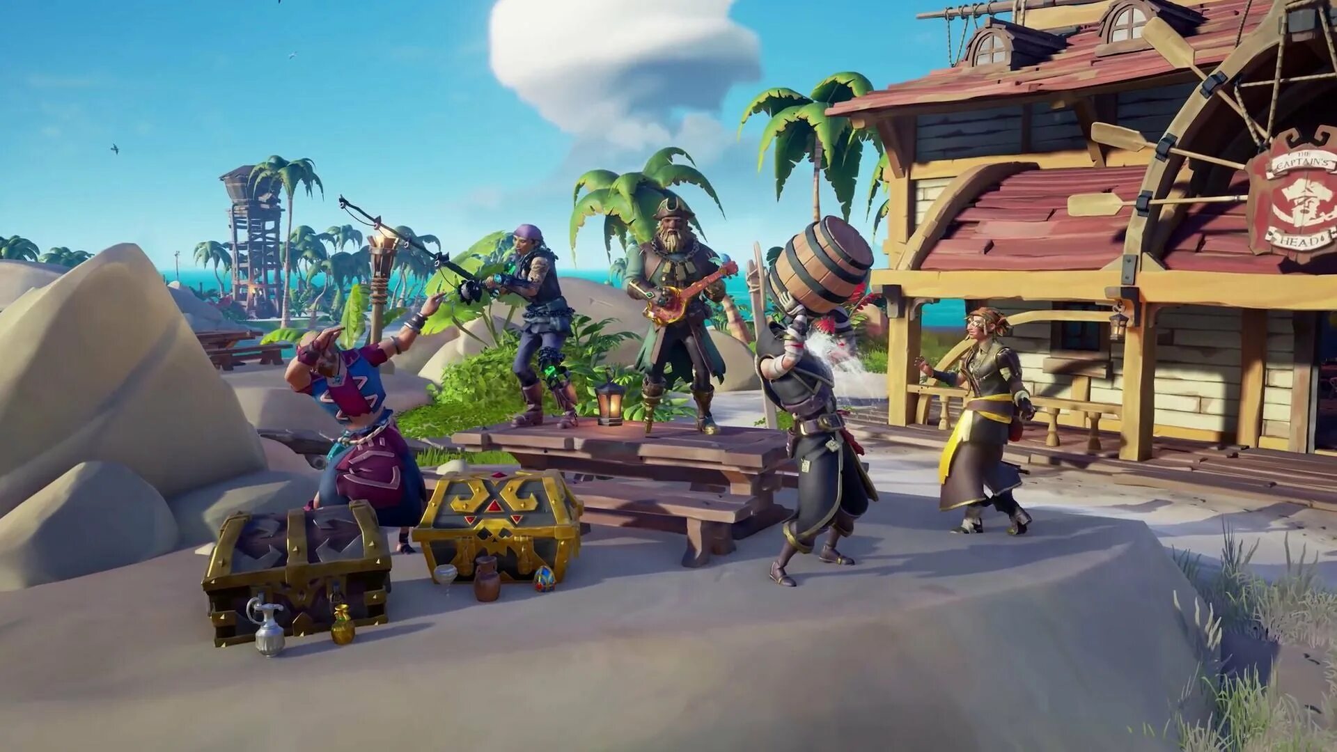 Sea of Thieves геймплей. Plunder Outpost Sea of Thieves. Sea of Thieves Gameplay.