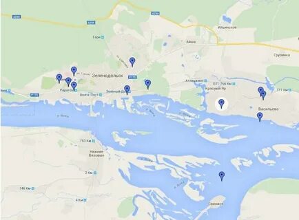 Зеленодольск на карте