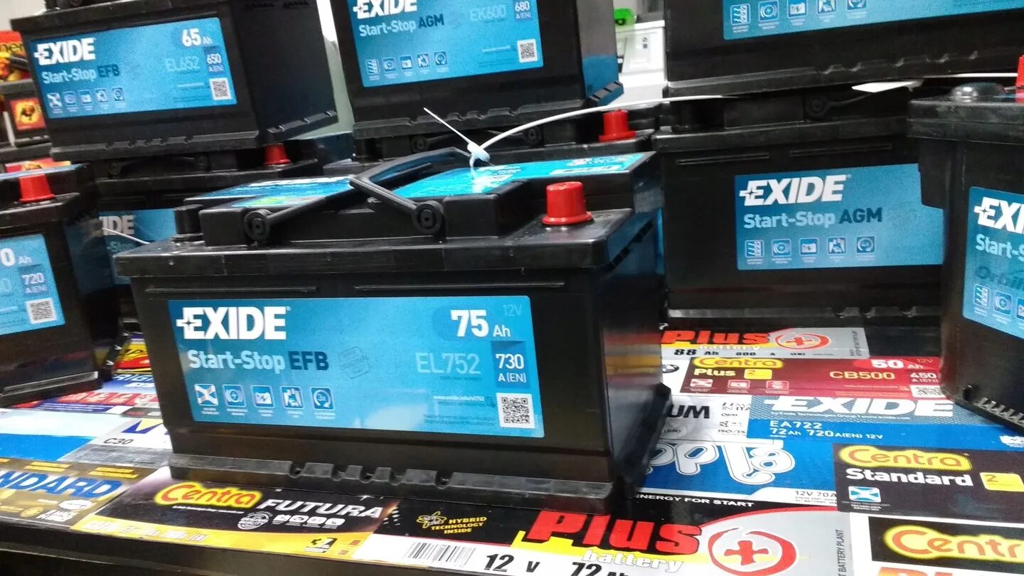 Exide start-stop ek800. Exide agm 60 680. El752 exide 75. Аккумулятор exide agm 95ач. Exide el652 efb.