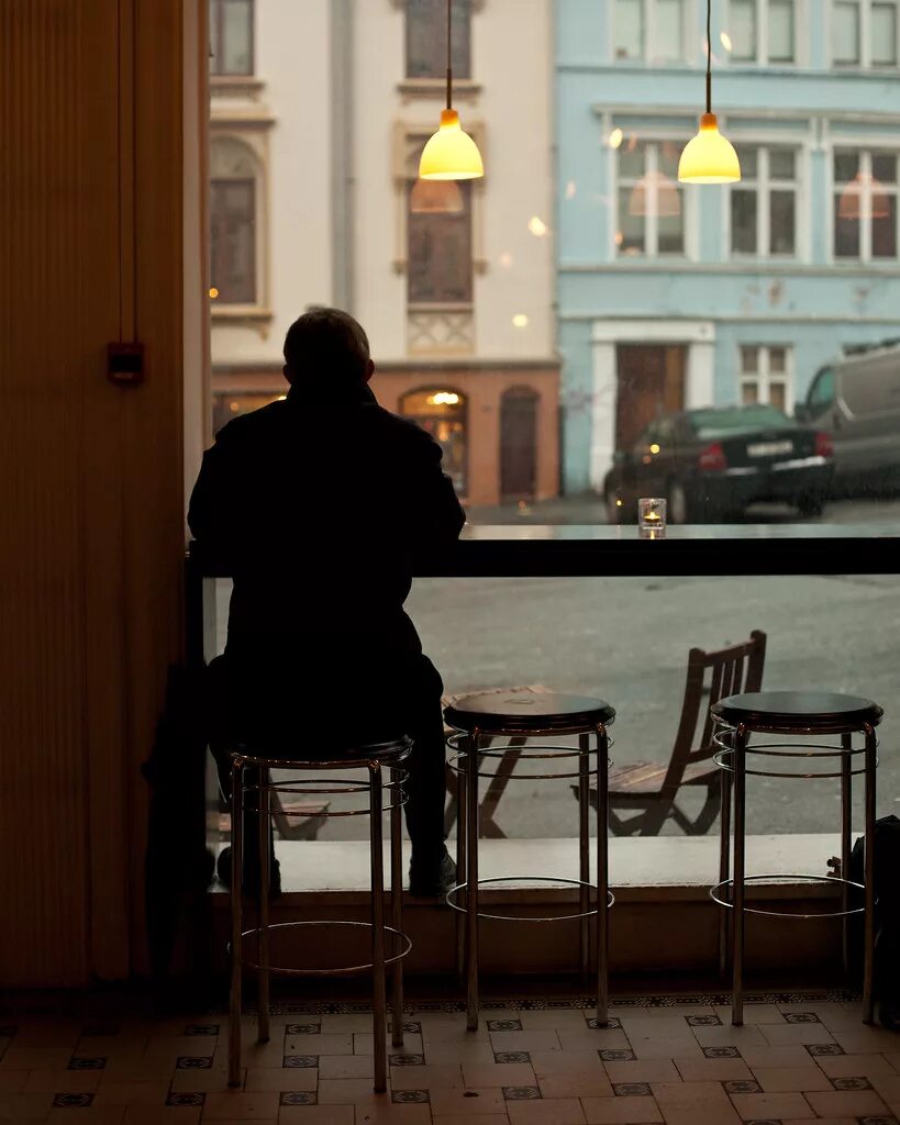 While alone