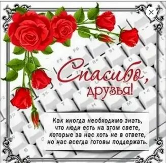 Друзьям благодарный слова