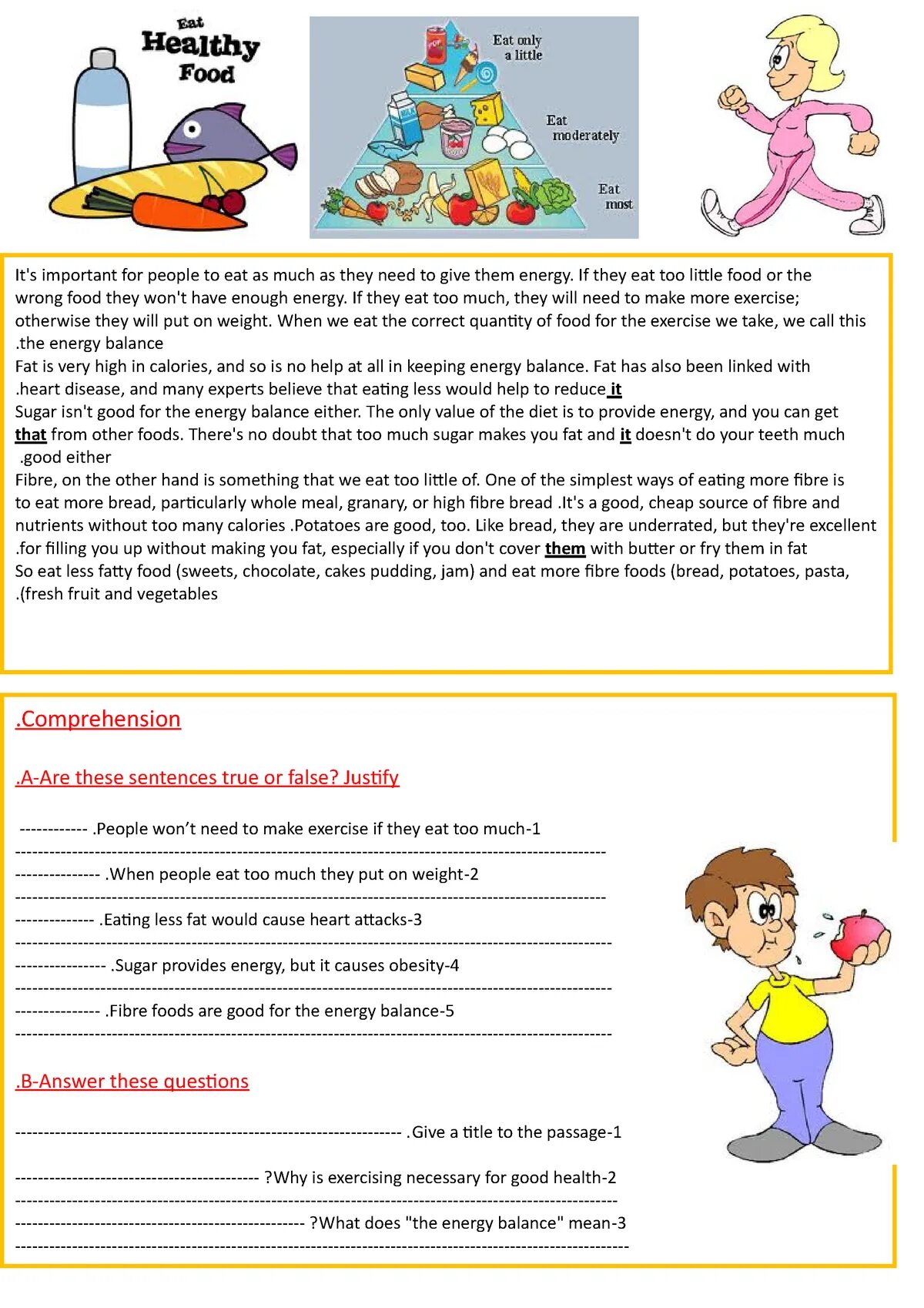 Health Worksheet вопросы. Food reading Comprehension. Health reading Comprehension. Health problems reading Comprehension. Reading about food