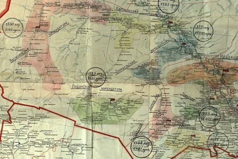Карта 30 годов