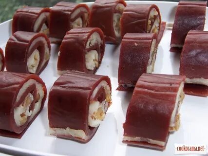 Рулет из пастилы с начинкой