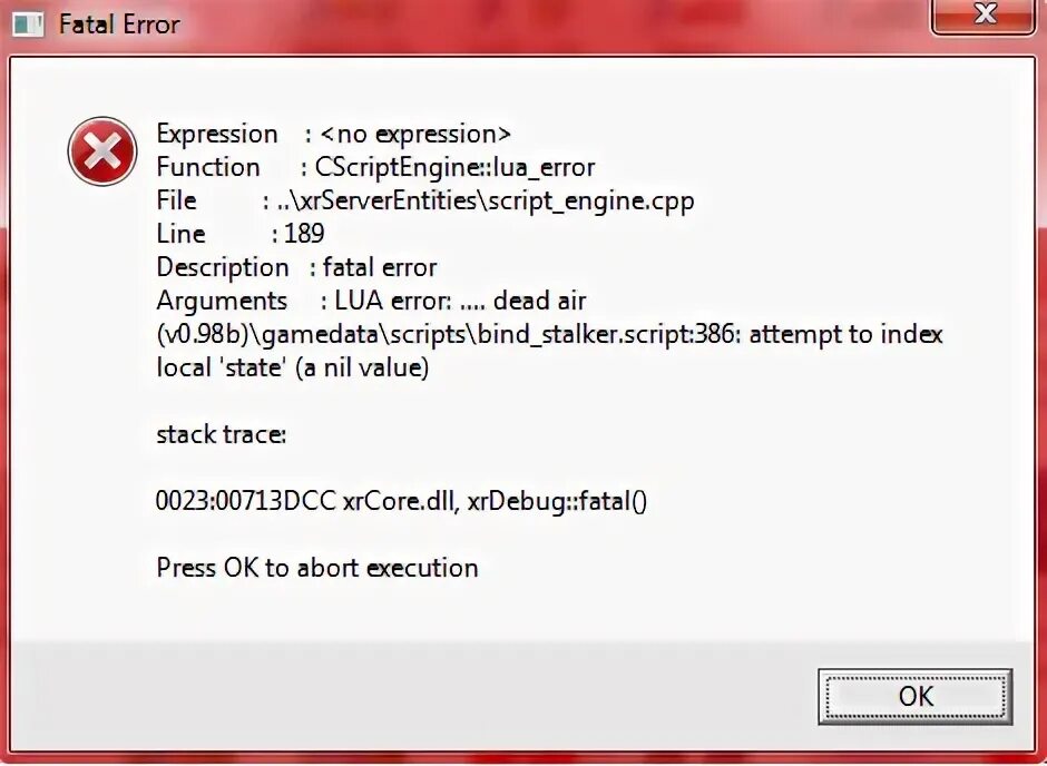 Xrdebugnew cpp. Ошибка Fatal Error. Ошибка сталкер. Stalker ошибка Fatal Error. Ошибка Fatal Error в игре.